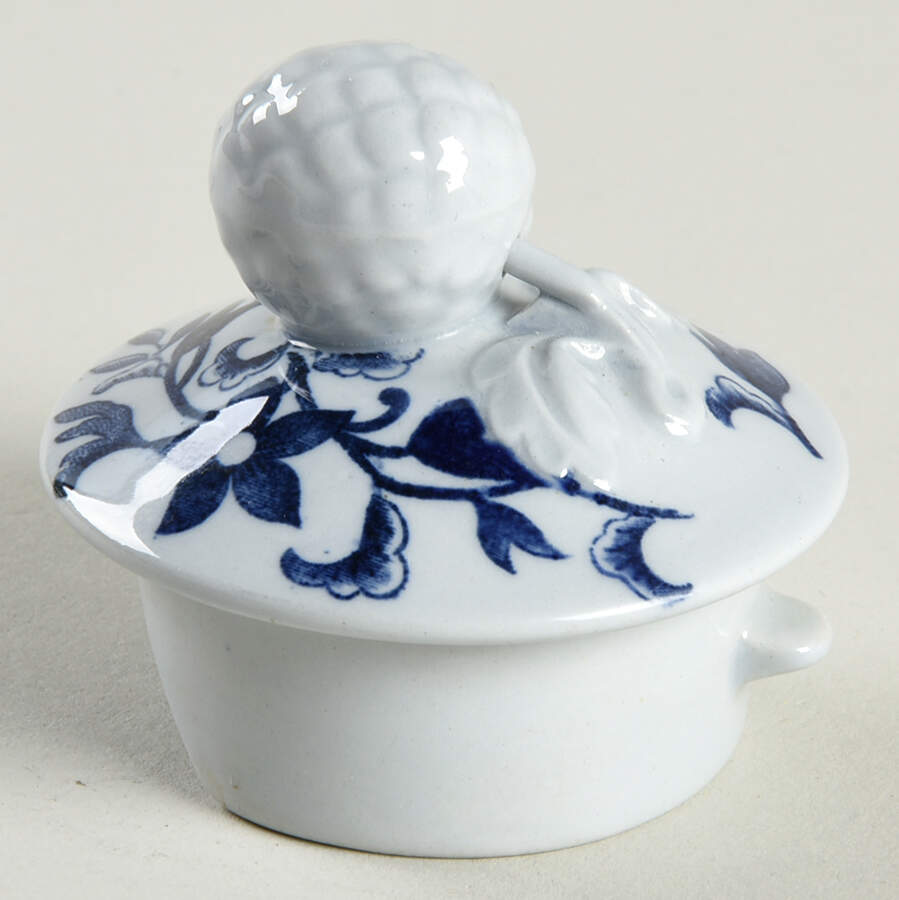 Blue Bowpot All Blue (Fine Newstone) Lid for Mini Coffee Pot by Spode-1