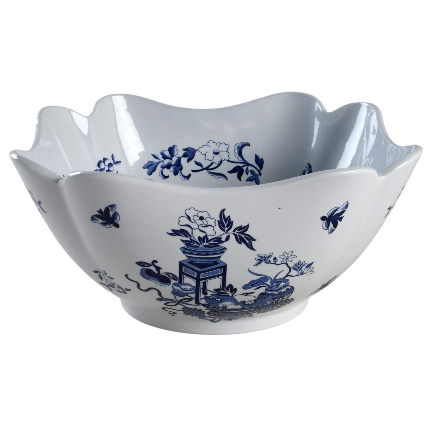 Blue Bowpot All Blue (Fine Newstone) 9" Square Vegetable Bowl by Spode-1