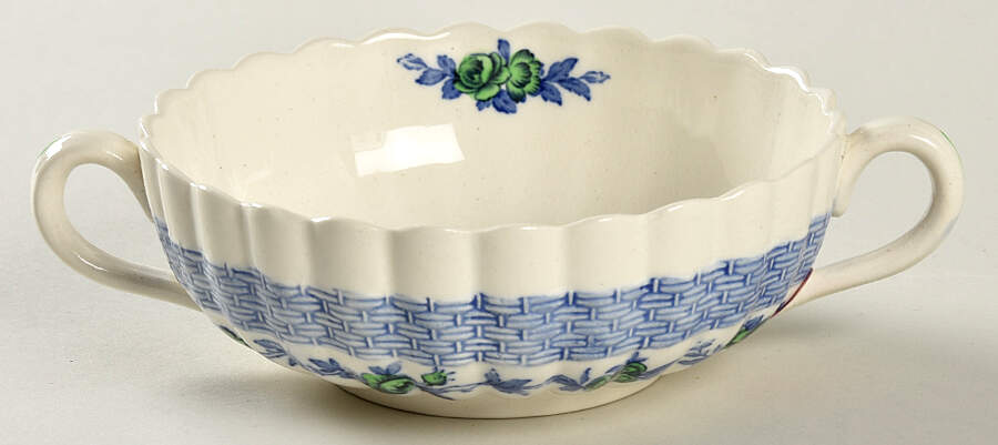 Blue Belle Flat Cream Soup Bowl by Spode-1