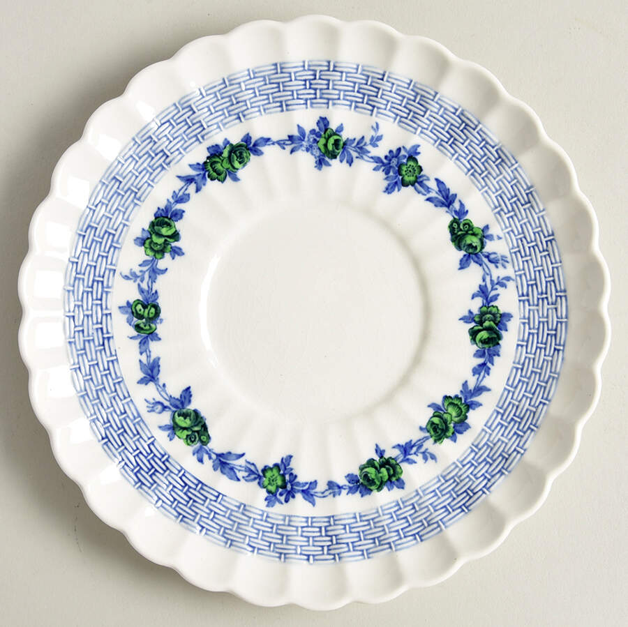 Blue Belle Saucer for Cream Soup Bowl by Spode-1