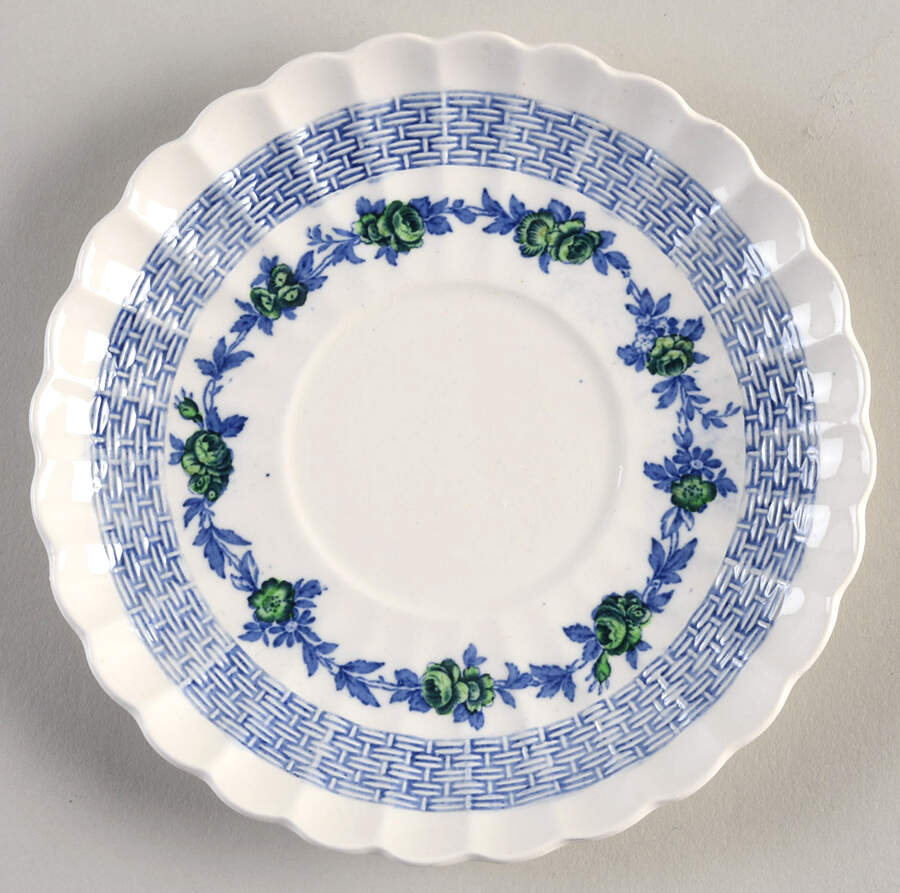 Blue Belle Saucer for Oversized Cup by Spode-1
