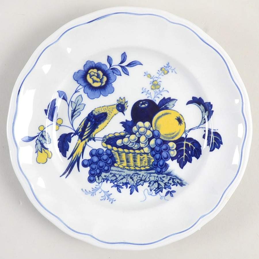 Blue Bird (Fine Stone) Bread & Butter Plate by Spode-1