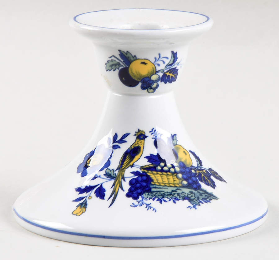 Blue Bird (Fine Stone) Single Light Candlestick by Spode-1