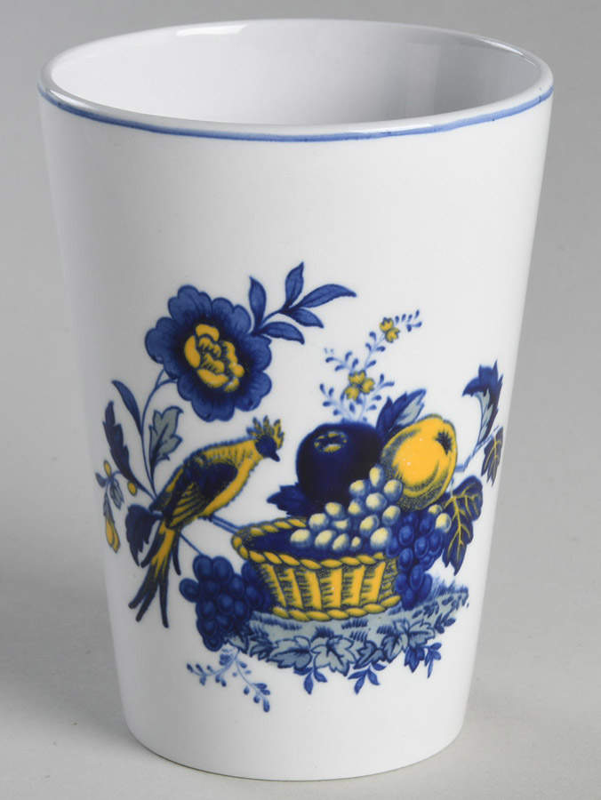 Blue Bird (Fine Stone) Tall China Tumbler by Spode-1
