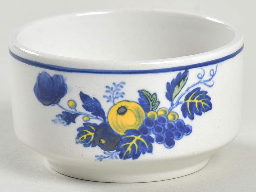 Blue Bird (Fine Stone) Individual Open Sugar Bowl by Spode-1