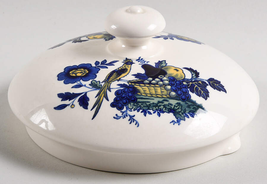 Blue Bird (Fine Stone) Lid for Kettle by Spode-1