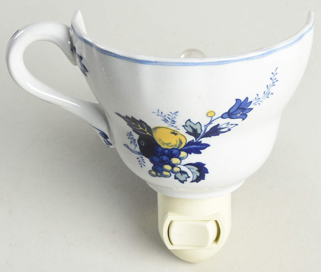 Blue Bird (Fine Stone) 1 5/8" + cup (H) Night Light/Cup HC by Spode-1