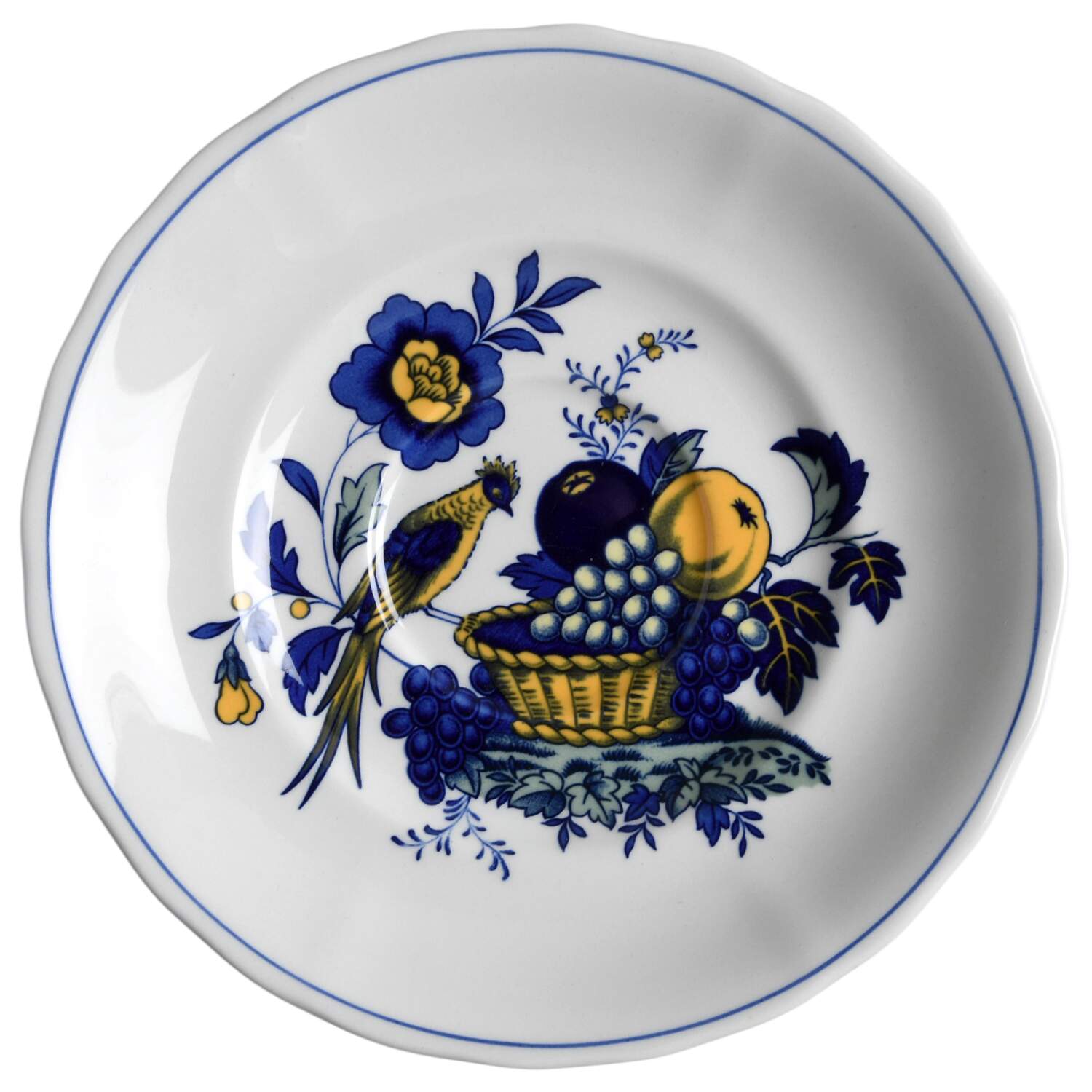 Blue Bird (Fine Stone) Saucer for Flat Cup by Spode-1