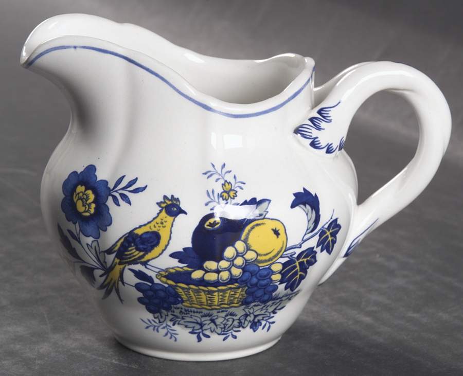 Blue Bird (Fine Stone) Creamer by Spode-1