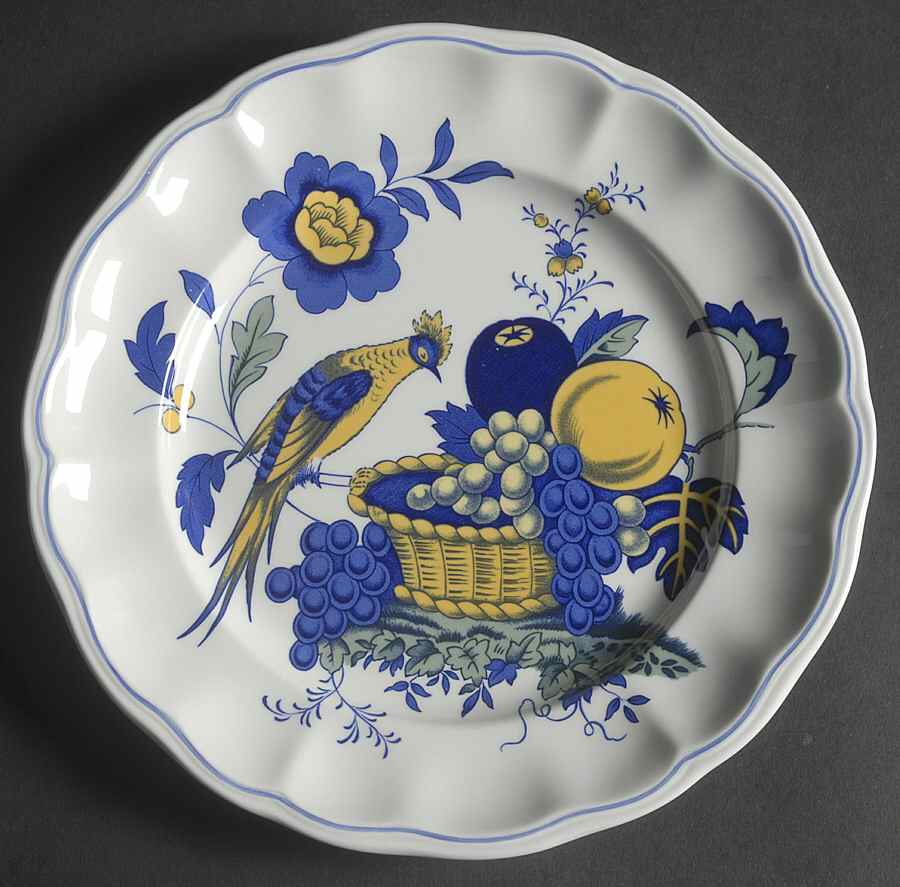 Blue Bird (Fine Stone) Luncheon Plate by Spode-1