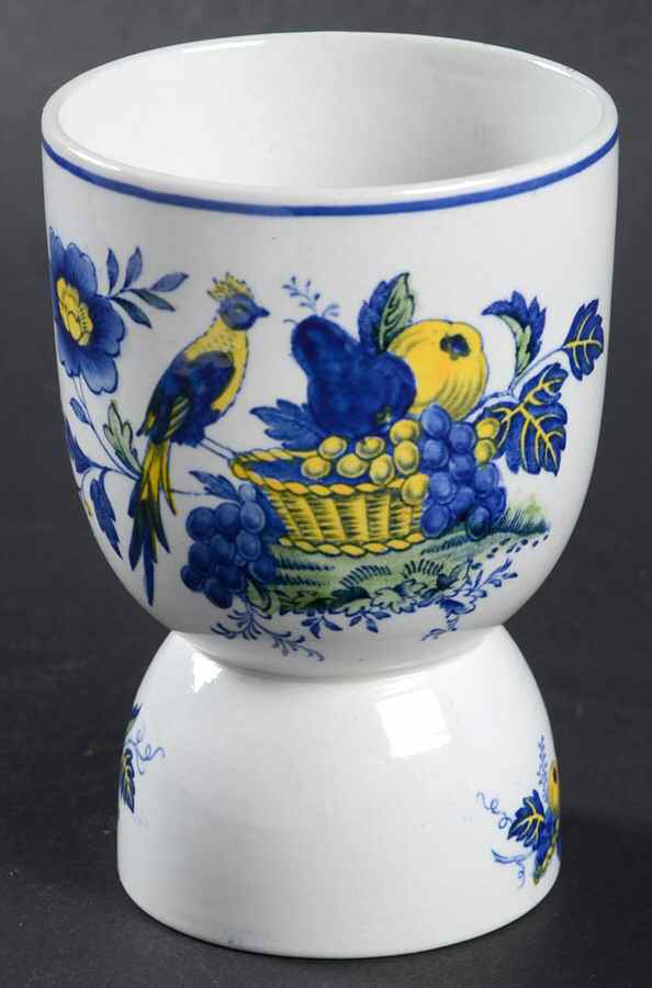 Blue Bird (Fine Stone) Double Egg Cup by Spode-1