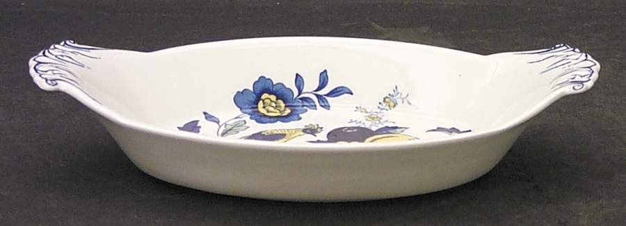 Blue Bird (Fine Stone) 8" Augratin by Spode-1