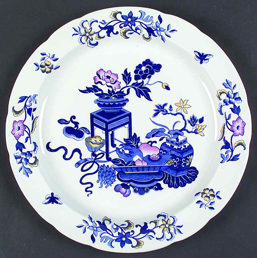 Blue Bowpot Multicolor 12" Chop Plate (Round Platter) by Spode-1