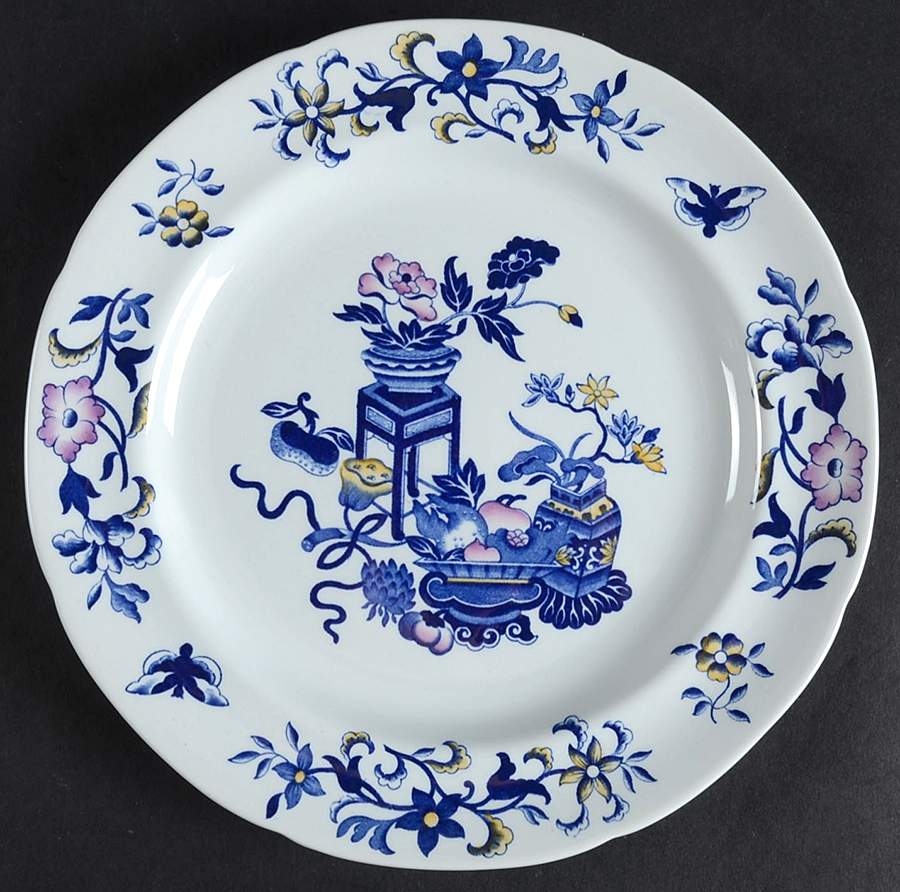 Blue Bowpot Multicolor Salad Plate by Spode-1