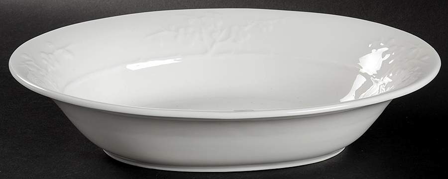 Blanche De Chine (All White) 10" Oval Vegetable Bowl by Spode-1