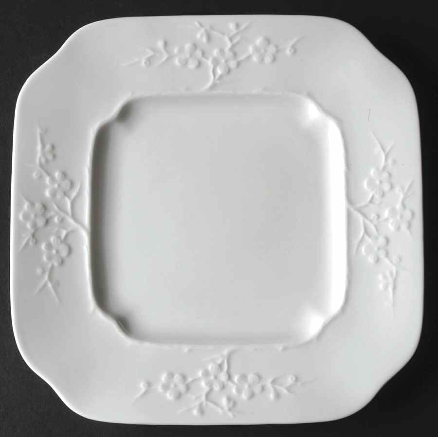 Blanche De Chine (All White) Square Salad Plate by Spode-1
