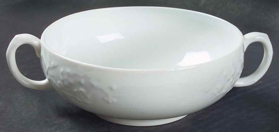 Blanche De Chine (All White) Flat Cream Soup Bowl by Spode-1