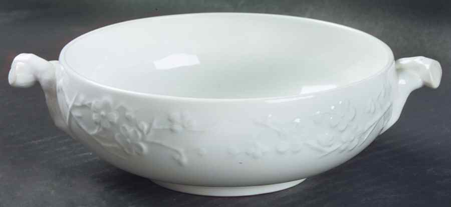 Blanche De Chine (All White) Flat Cream Soup Bowl by Spode-1