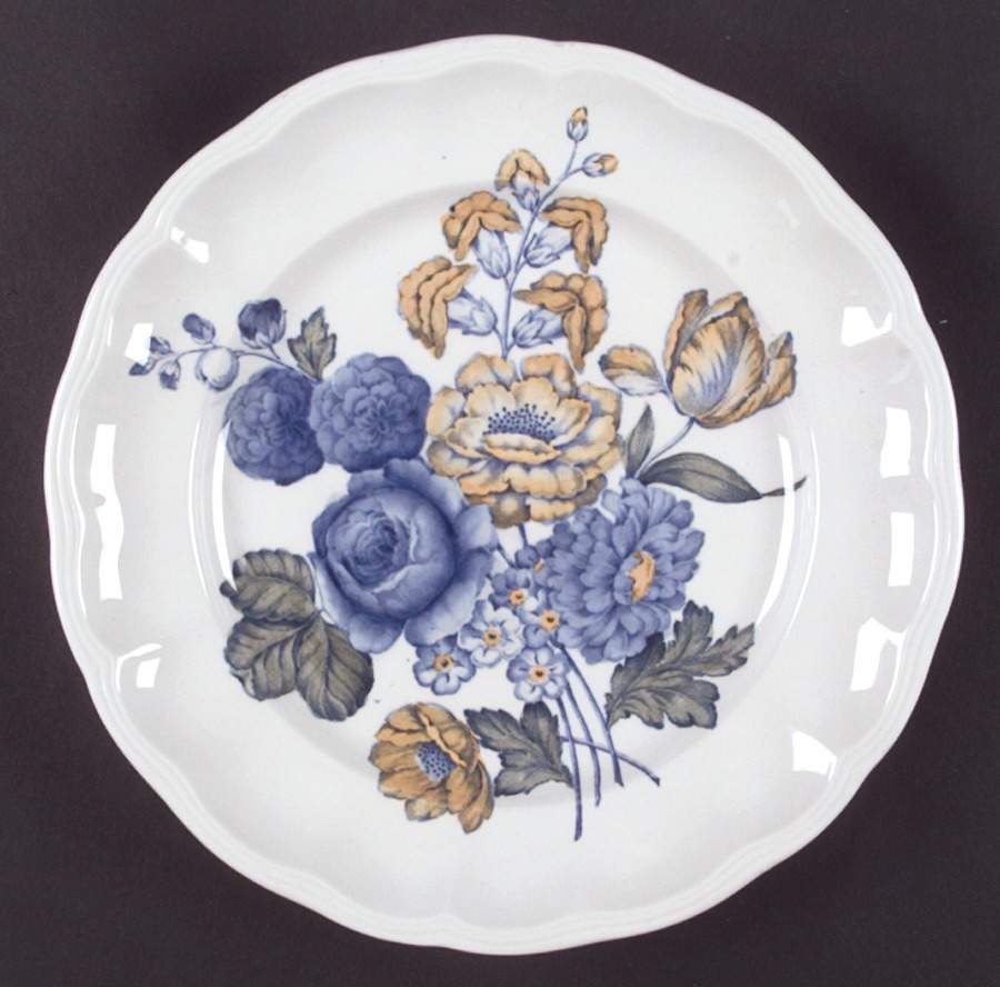 Blue Flowers Luncheon Plate by Spode-1