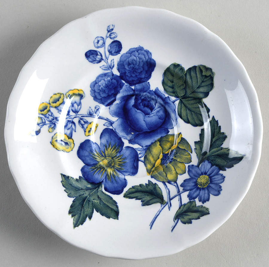 Blue Flowers Saucer for Oversized Cup by Spode-1