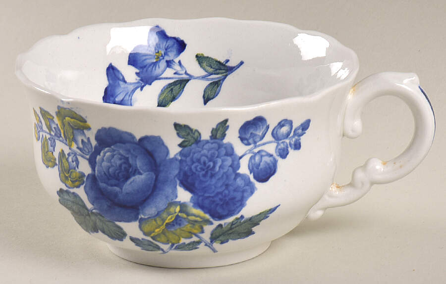 Blue Flowers Flat Cup by Spode-1