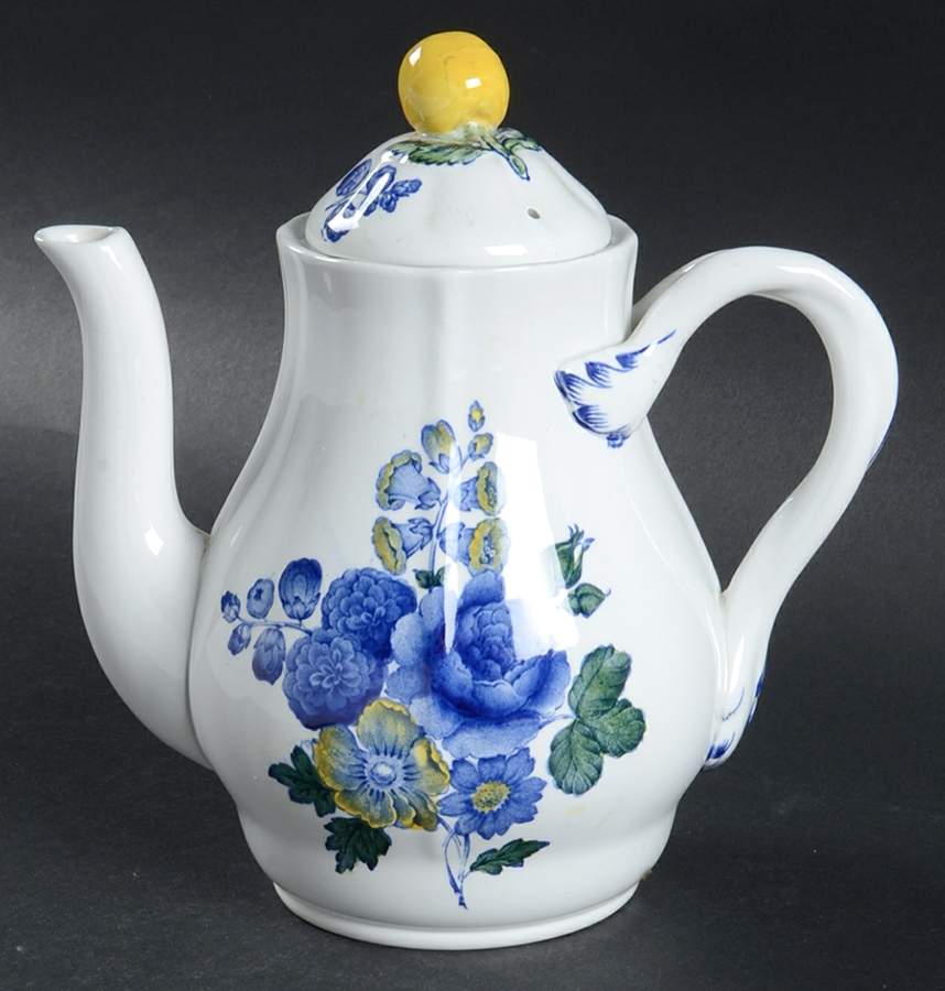 Blue Flowers Mini Coffee Pot & Lid by Spode-1