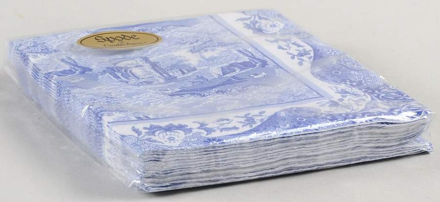 Blue Italian Package of Paper Beverage Napkins by Spode-1