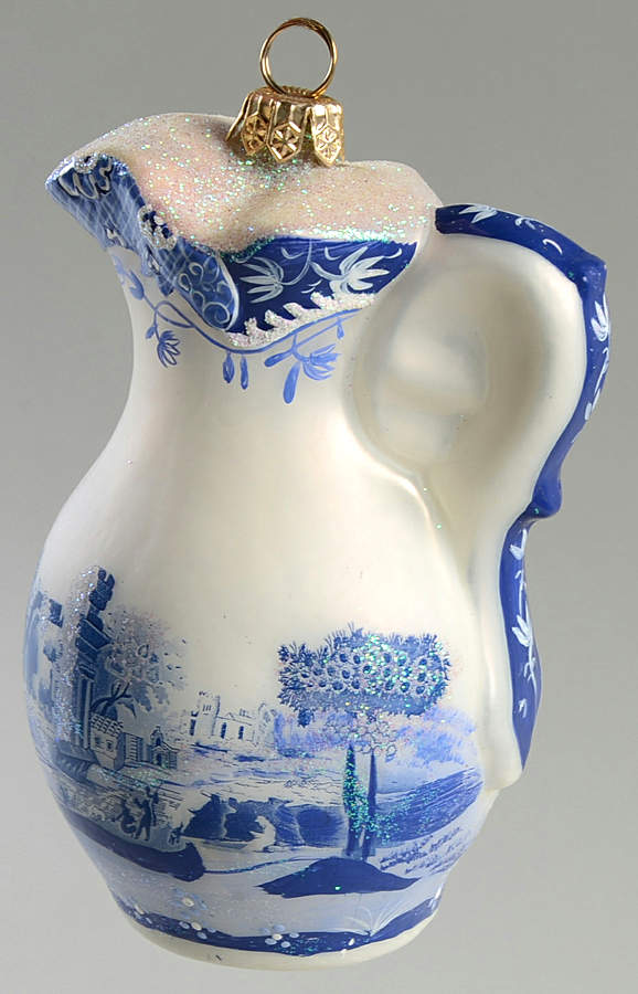 Blue Italian Pitcher Ornament by Spode-1