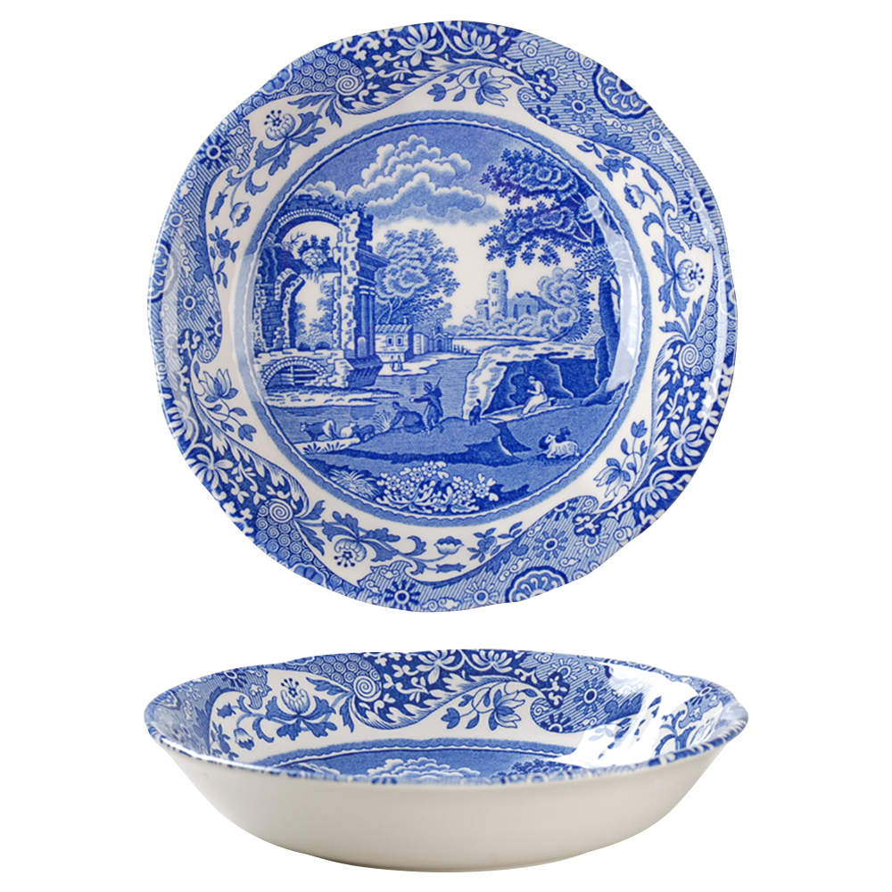 Blue Italian Coupe Cereal Bowl by Spode-1