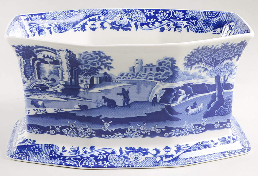 Blue Italian 5" Planter by Spode-1