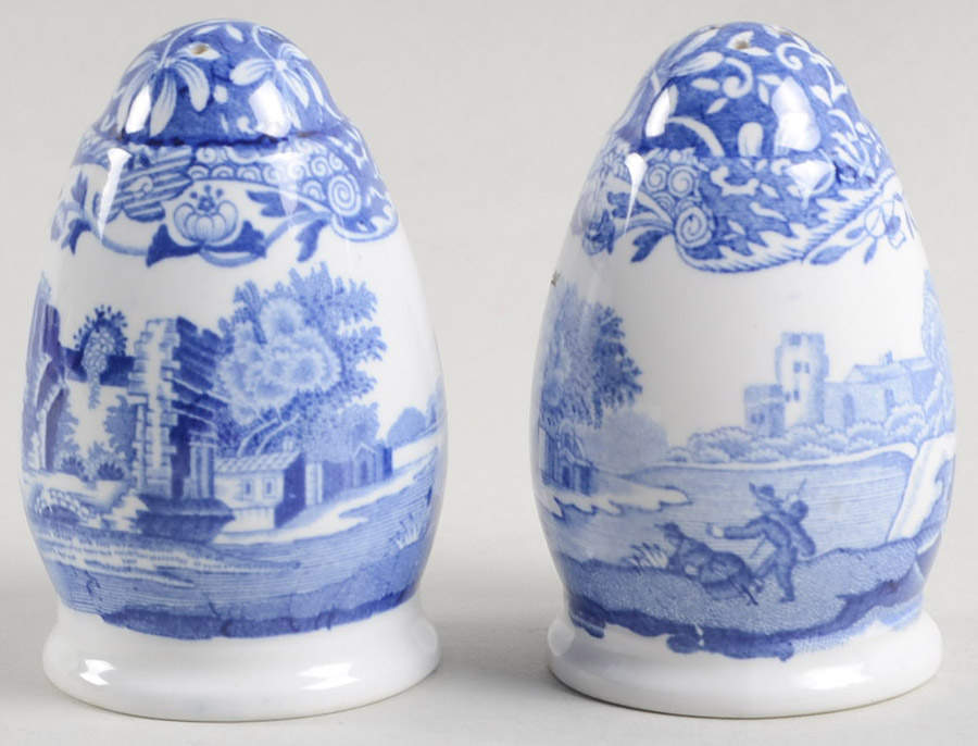 Blue Italian Salt & Pepper Set by Spode-1