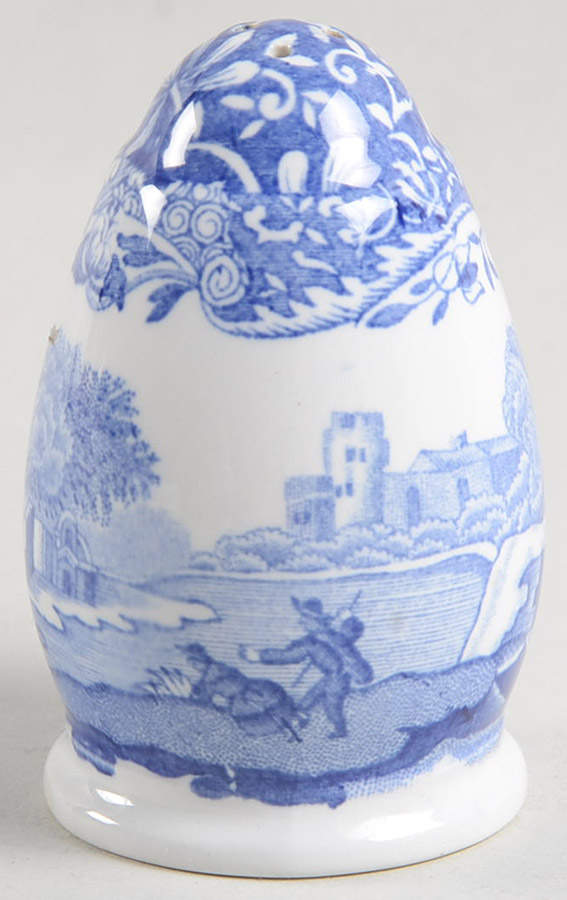 Blue Italian Pepper Shaker by Spode-1