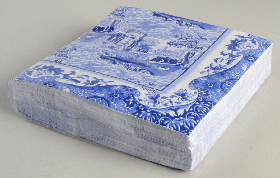 Blue Italian Package of Paper Luncheon Napkins by Spode-1
