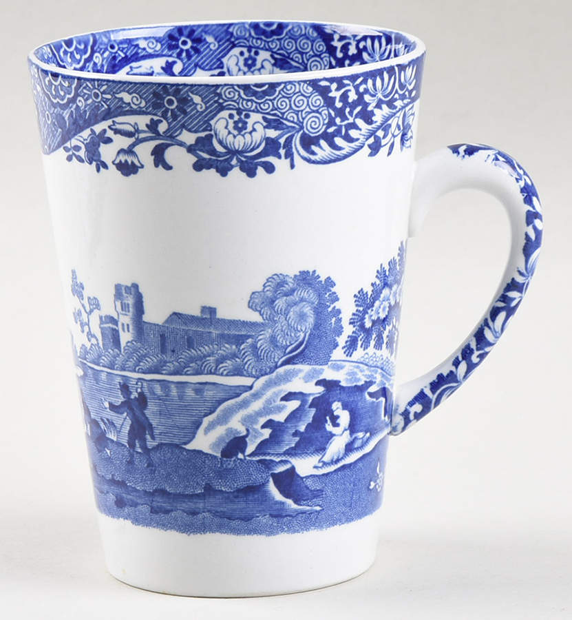 Blue Italian Beaker (English Mug) by Spode-1