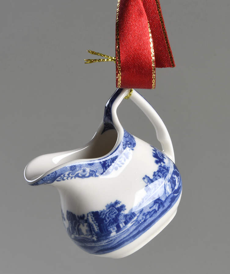 Blue Italian Pitcher Ornament by Spode-1