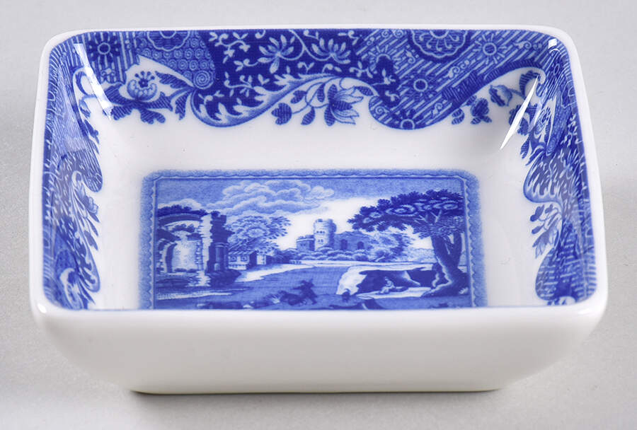 Blue Italian 3" Square Dish by Spode-1