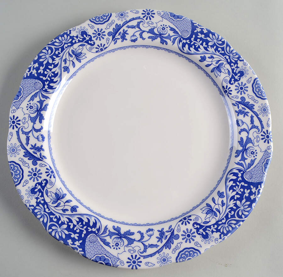 Blue Italian Service Plate (Charger) by Spode-1