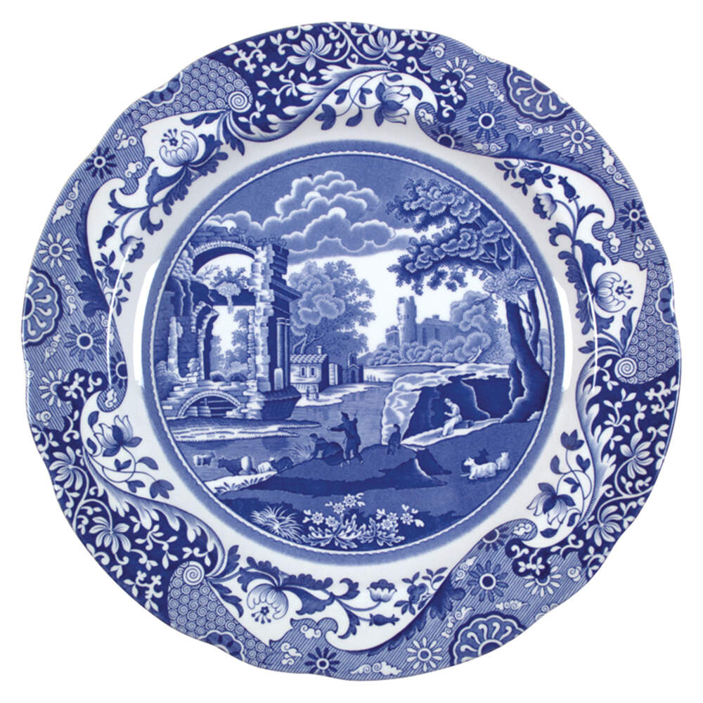 Blue Italian Dinner Plate by Spode-1