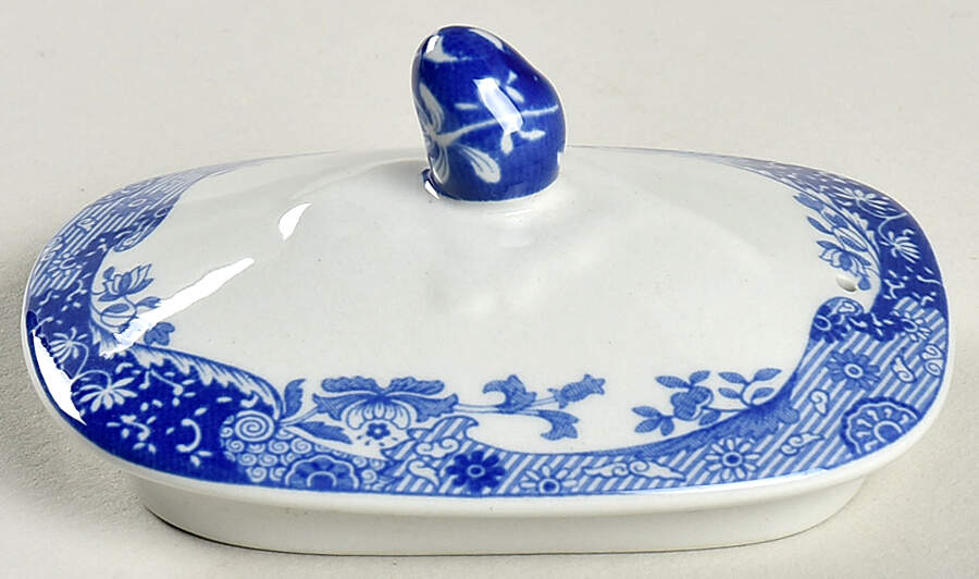 Blue Italian Lid for Individual Teapot by Spode-1