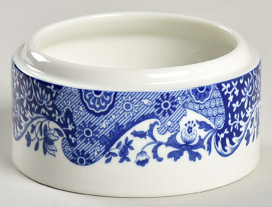 Blue Italian 3" Round Box No Lid by Spode-1