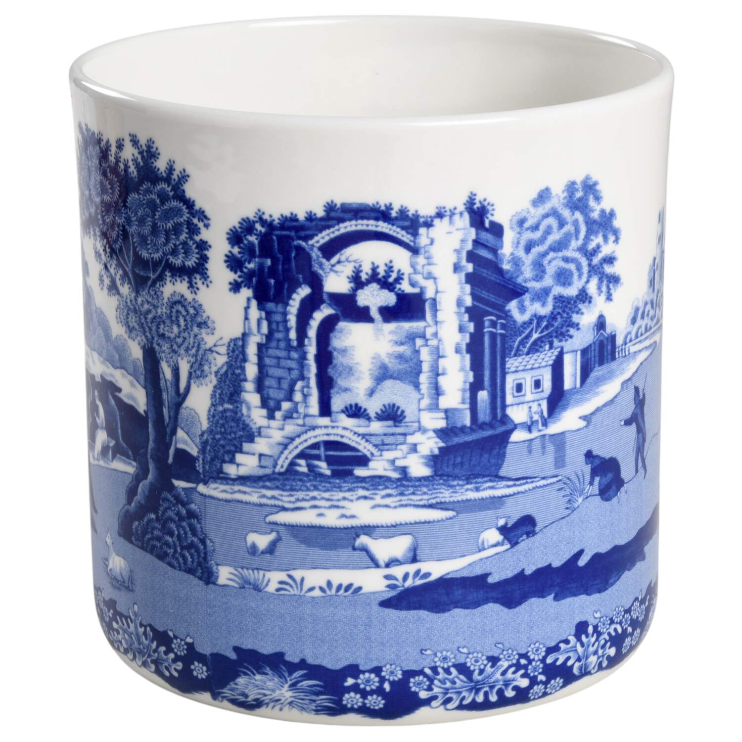 Blue Italian 7" Storage Jar No Lid by Spode-1