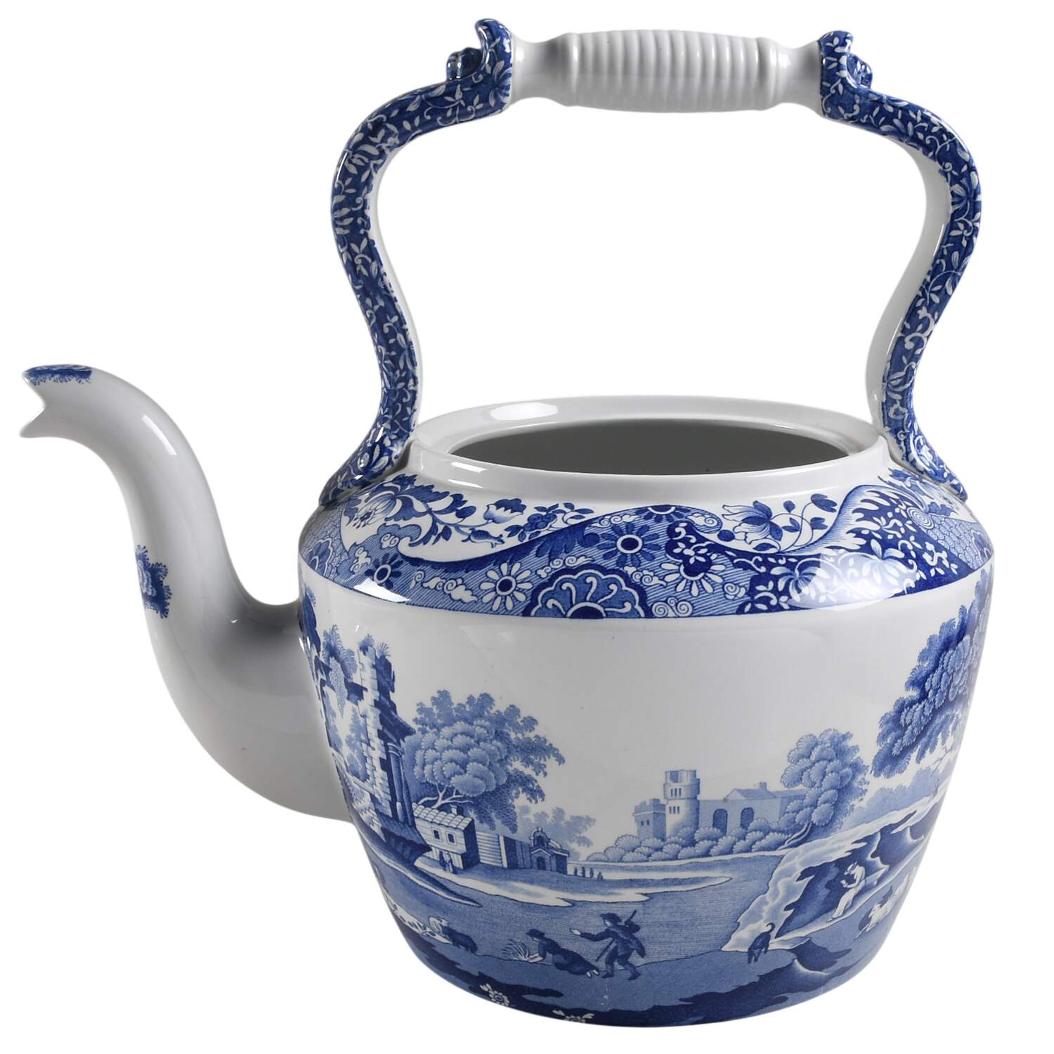 Blue Italian Large Kettle No Lid by Spode-1