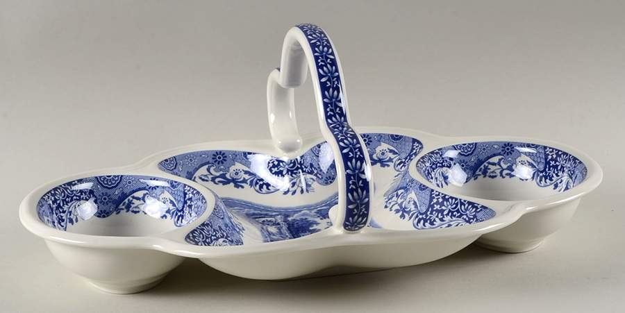 Blue Italian 200 Anniversary Entertaining Basket Only by Spode-1