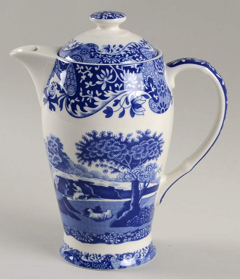Blue Italian 200 Anniversary Beverage Pot & Lid by Spode-1