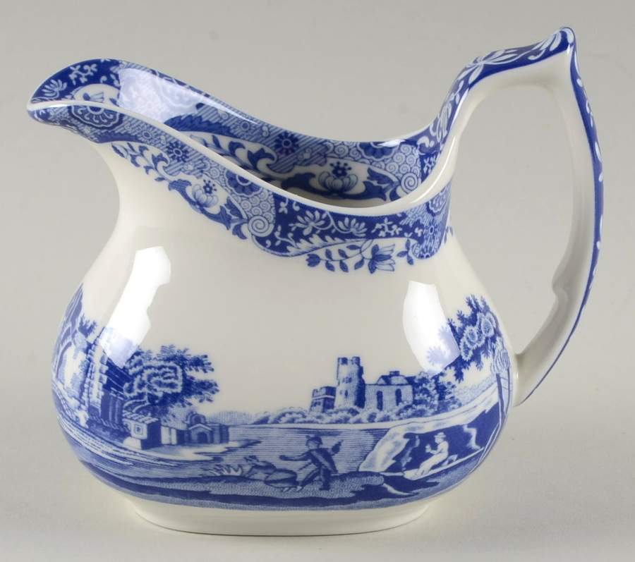 Blue Italian 200 Anniversary Creamer for Entertainment Basket by Spode-1