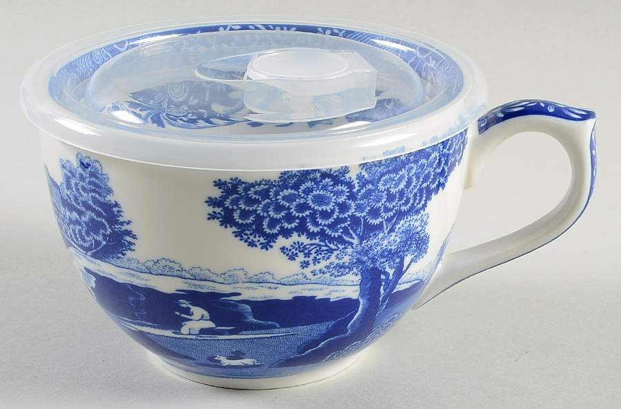 Blue Italian Jumbo Cup & Lid by Spode-1