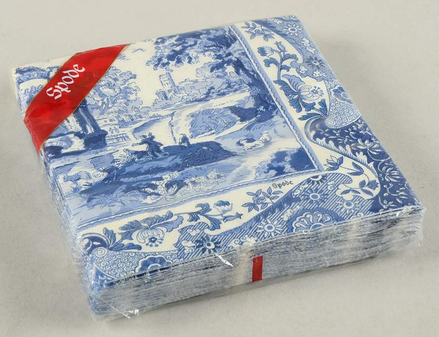 Blue Italian Package of Paper Luncheon Napkins by Spode-1