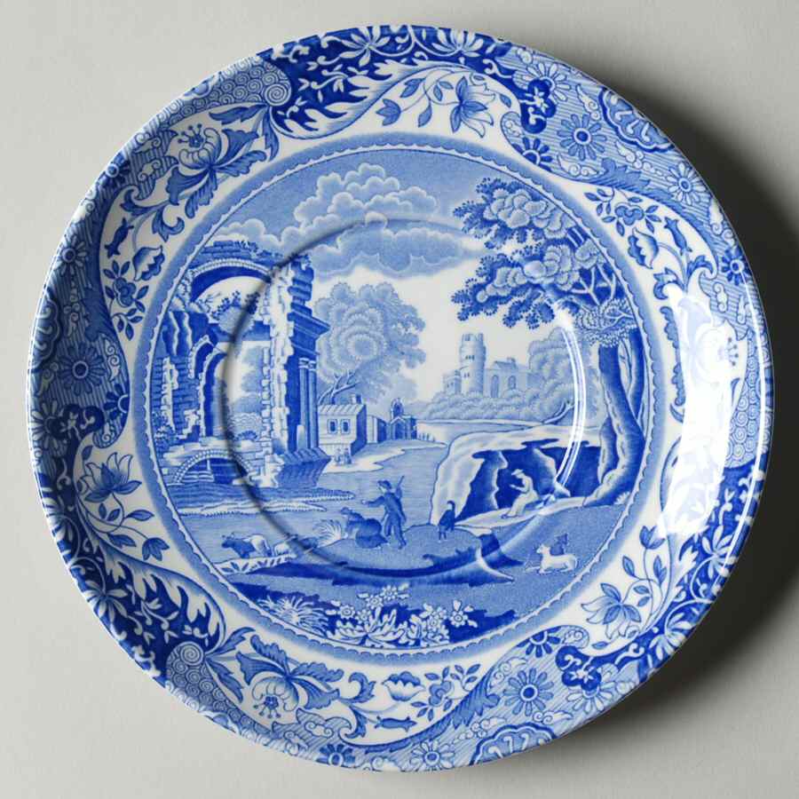 Blue Italian Saucer for a Mug/Cup by Spode-1