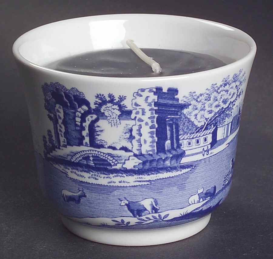Blue Italian Votive Candleholder by Spode-1