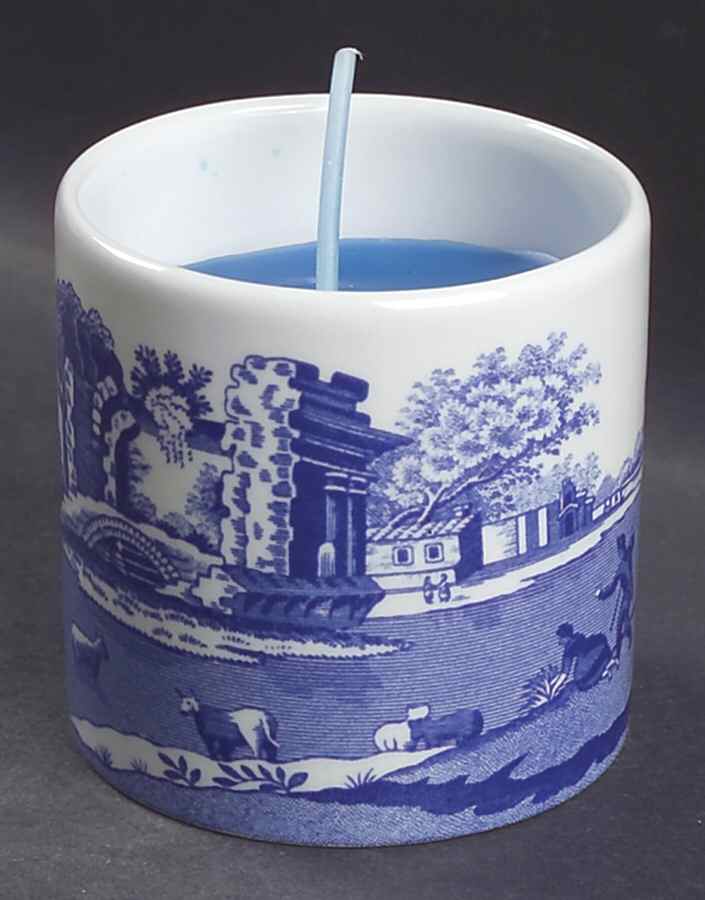 Blue Italian Votive Candleholder by Spode-1